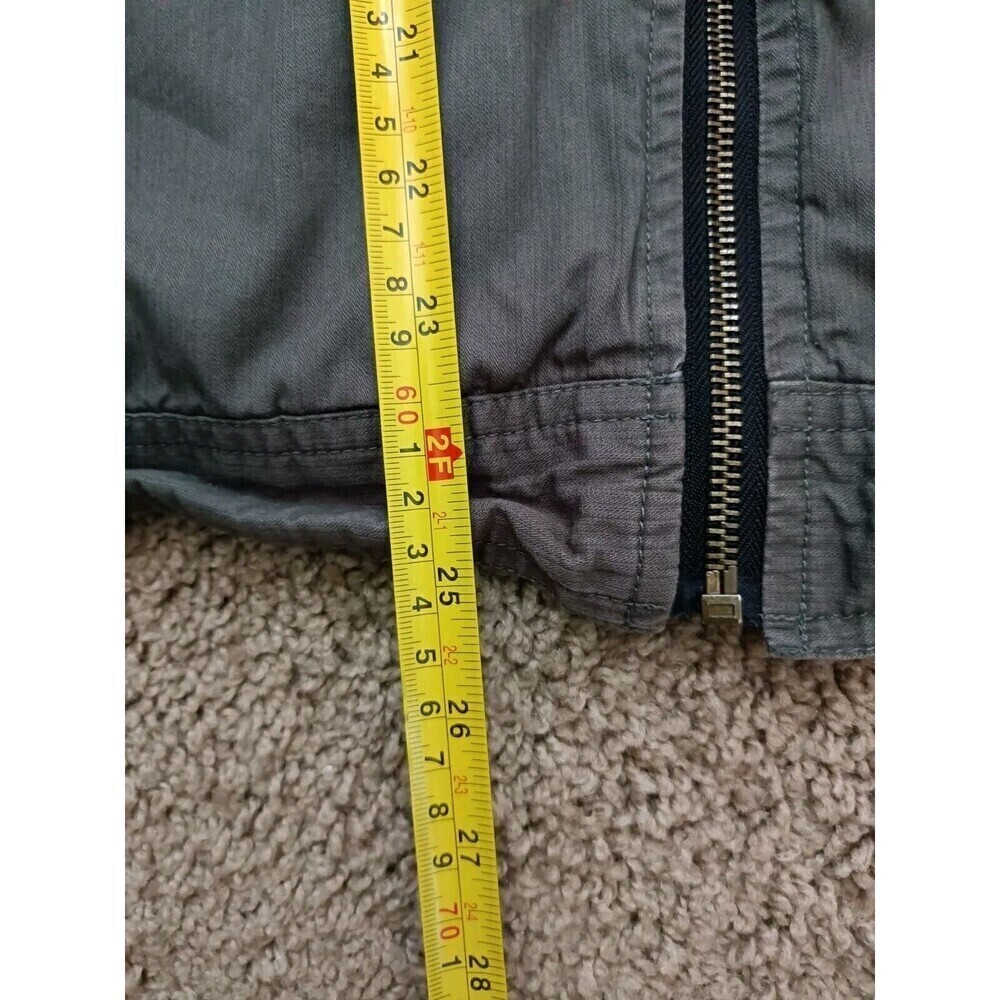 Vintage French Connection Jacket Women's Size Medium Full Zip Green Pockets - Picture 12 of 12